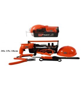 NARZEDZIA W SKRZYNCE Z KASKIEM 8865