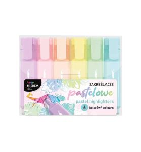 ZAKRESLACZE PASTELOWE 6 KOLOROW 0182