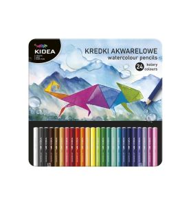 KREDKI AKWAREL. 24KOL METAL PUDELKO 7432