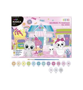 OBRAZ MALOWANIE PO NUMERACH KOTKI 1782