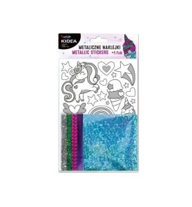 METALICZNE NAKLEJKI JEDNOROZCE 8552