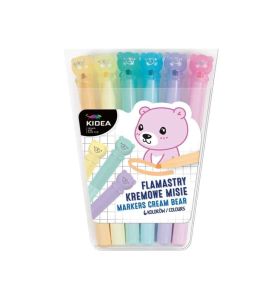 FLAMASTRY KREMOWE MISIE 6 KOL 4338