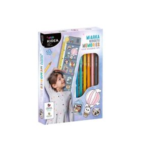 MIARKA WZROSTU Z NAKLEJKAMI+KREDKI 0187