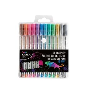 DLUGOPISY ZELOWE 12KOL METALICZNE 6769