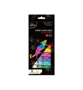FARBY AKRYLOWE 12KOL 12ML KIDEA 6578