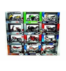MODELE MOTOCYKLI WELLY W SKALI 1:18 DOSTĘPNE PONAD 80 MODELI
