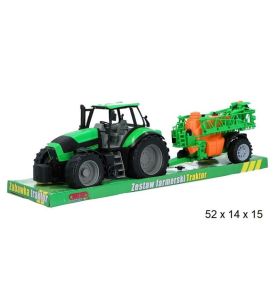TRAKTOR Z MASZYNA ROLNICZA 50CM 2176