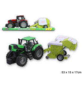 TRAKTOR Z MASZYNA ROLNICZA 50CM 7247