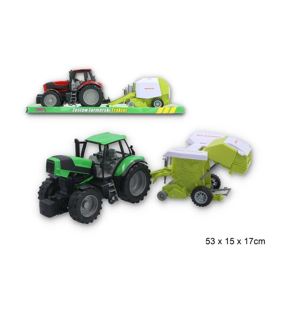 TRAKTOR Z MASZYNA ROLNICZA 50CM 7247