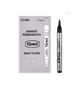 MARKER PERM. OKRAGLY CZARNY TOMA A10 317