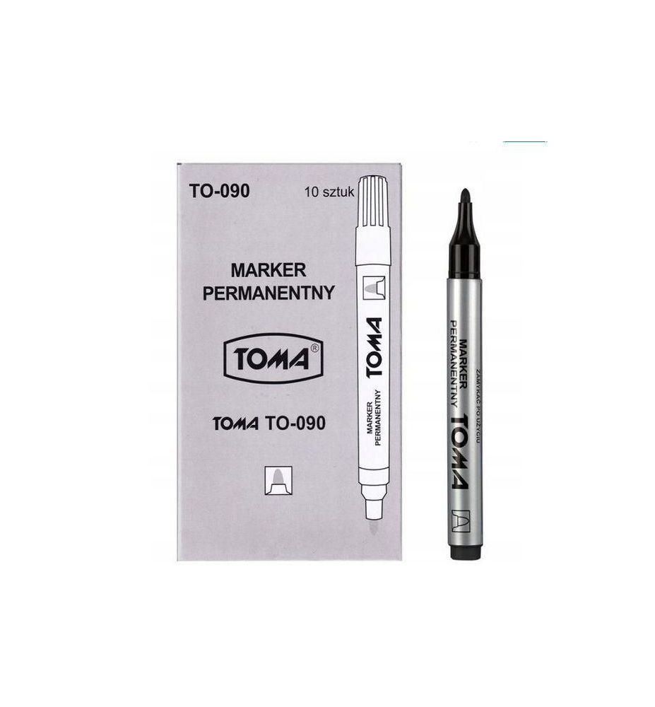 MARKER PERM. OKRAGLY CZARNY TOMA A10 317