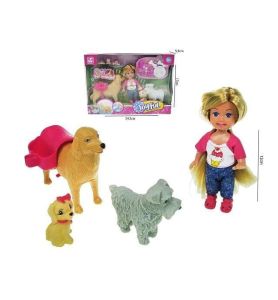 LALKA 10CM PSY SZCZENIACZKI