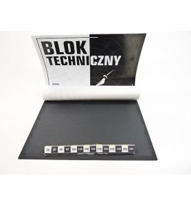 BLOK TECHNICZNY A3 CZARNY 1478