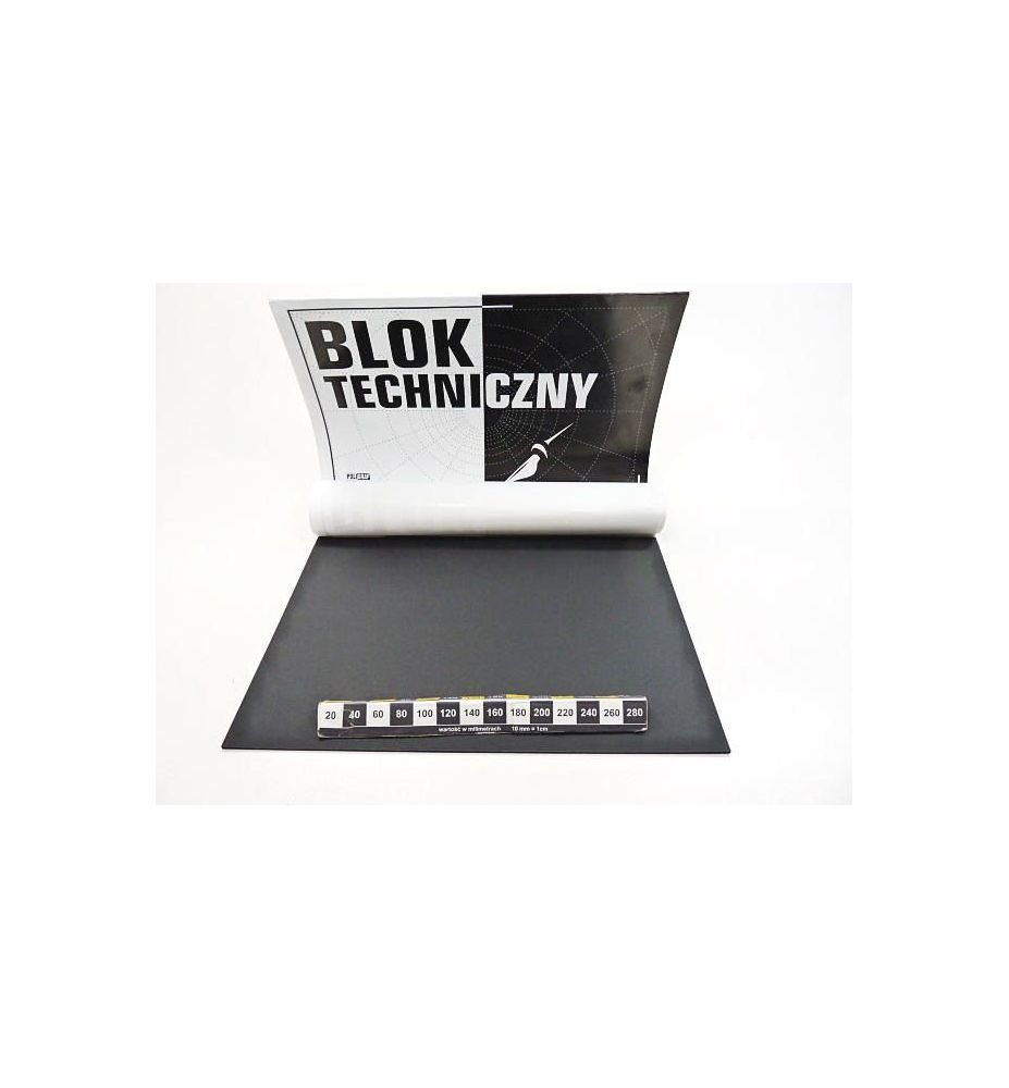 BLOK TECHNICZNY A3 CZARNY 1478