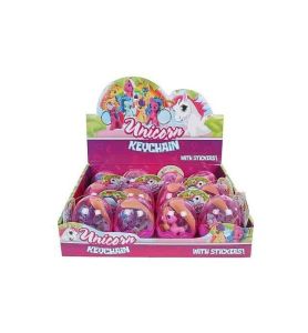 BRELOK JEDNOROZEC W JAJKU Z NAKLEJ. 0946