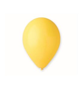 BALON PASTEL ZOLTY 21CM 100SZT 0210