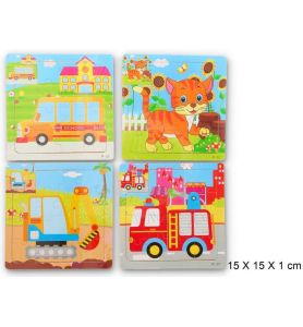 UKLADANKA DREWNIANA PUZZLE 6615
