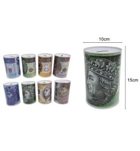 SKARBONKA METALOWA BANKNOT DUZA 7532