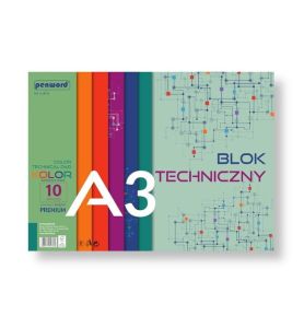 BLOK TECHNICZNY A3 KOLOR 250G 3369