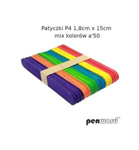 PATYCZKI P4 1.8x15CM MIX KOLOROW A50 258