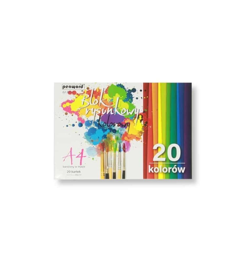 BLOK RYSUNKOWY A4 KOLOR 80G 2125