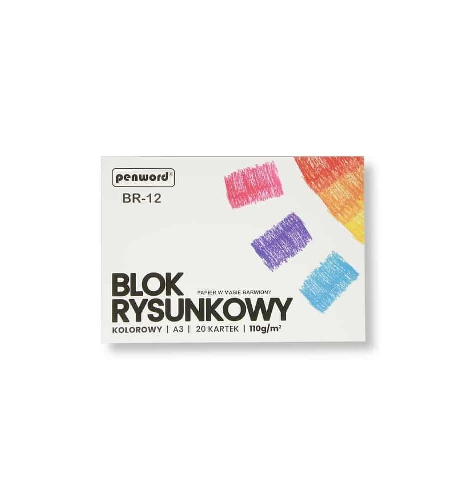BLOK RYSUNKOWY A3 KOLOR 110G 2606