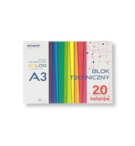 BLOK TECHNICZNY A3 KOLOR 185G 2170