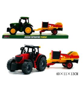 TRAKTOR Z MASZYNA ROLNICZA 41CM 1556