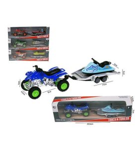 QUAD Z PRZYCZEPA POJAZD 22CM 4R 4767