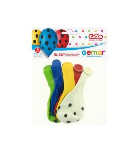 BALON PREM.5SZT.PILKA NOZNA 6194
