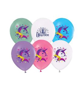 BALON JEDNOROZEC 5 SZTUK 0683