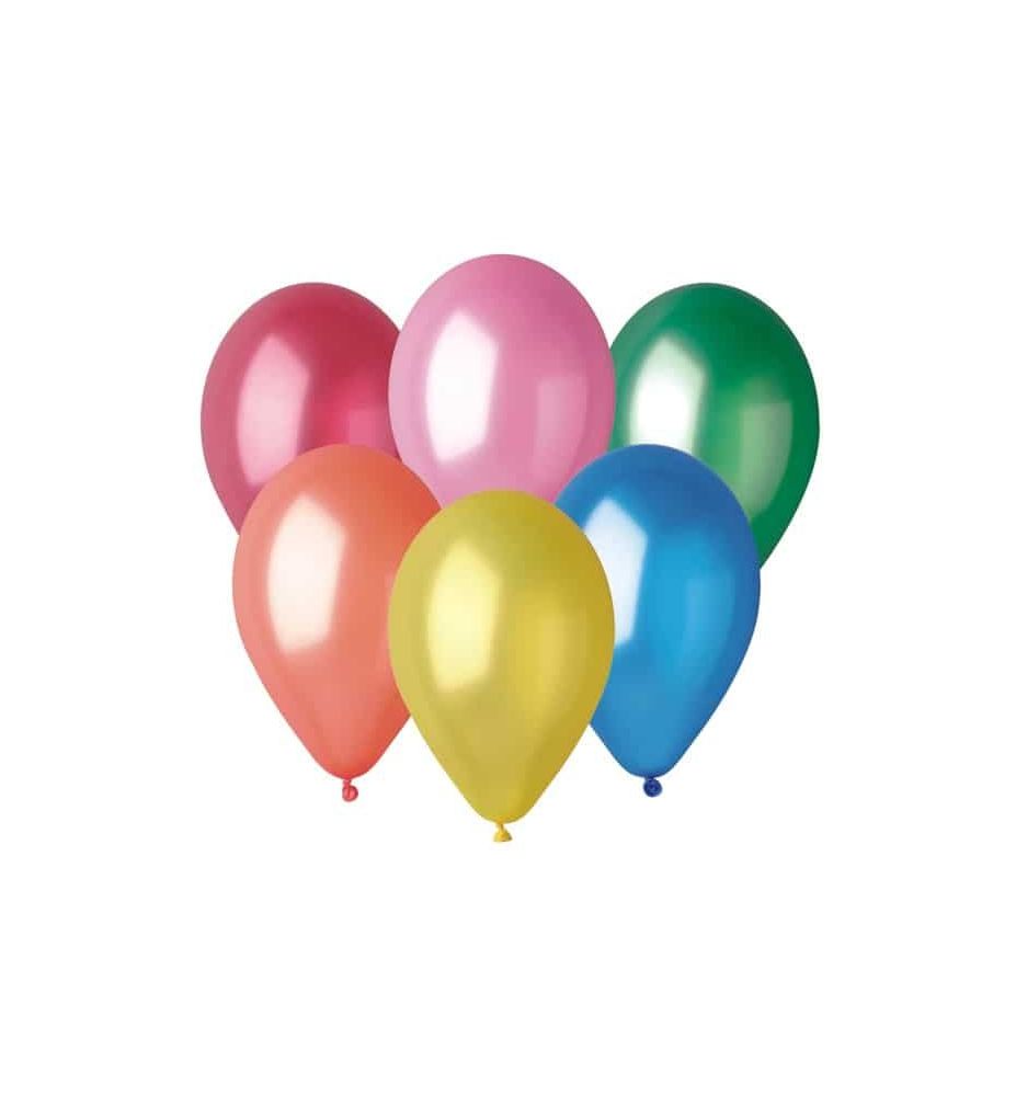 BALON METAL MIX KOLOROW 26CM 100SZT 8211