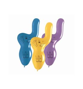 BALONY PREMIUM 3SZT. PASTEL SLONIKI 2325