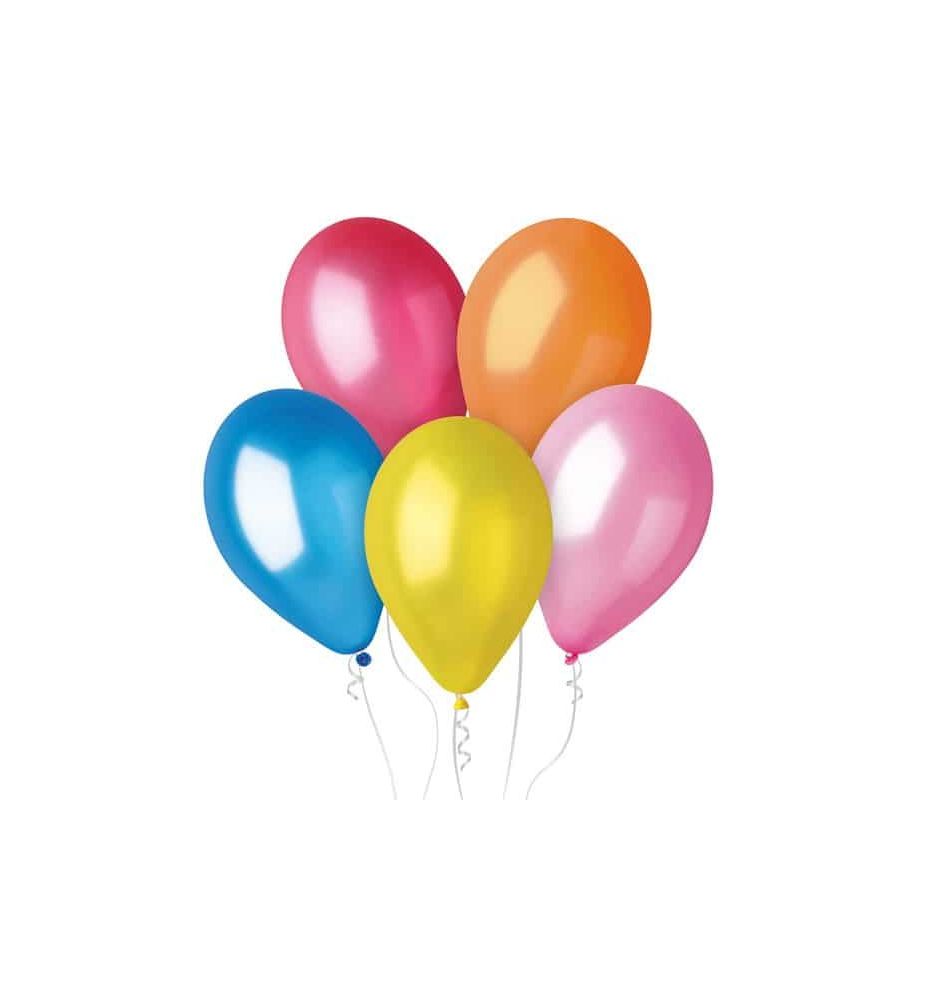 BALON METAL MIX KOLOROW 30CM 100SZT 8216