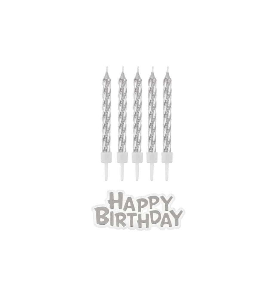 SWIECZKI UR. HAPPY BIRTHDAY SREBRNE 9707
