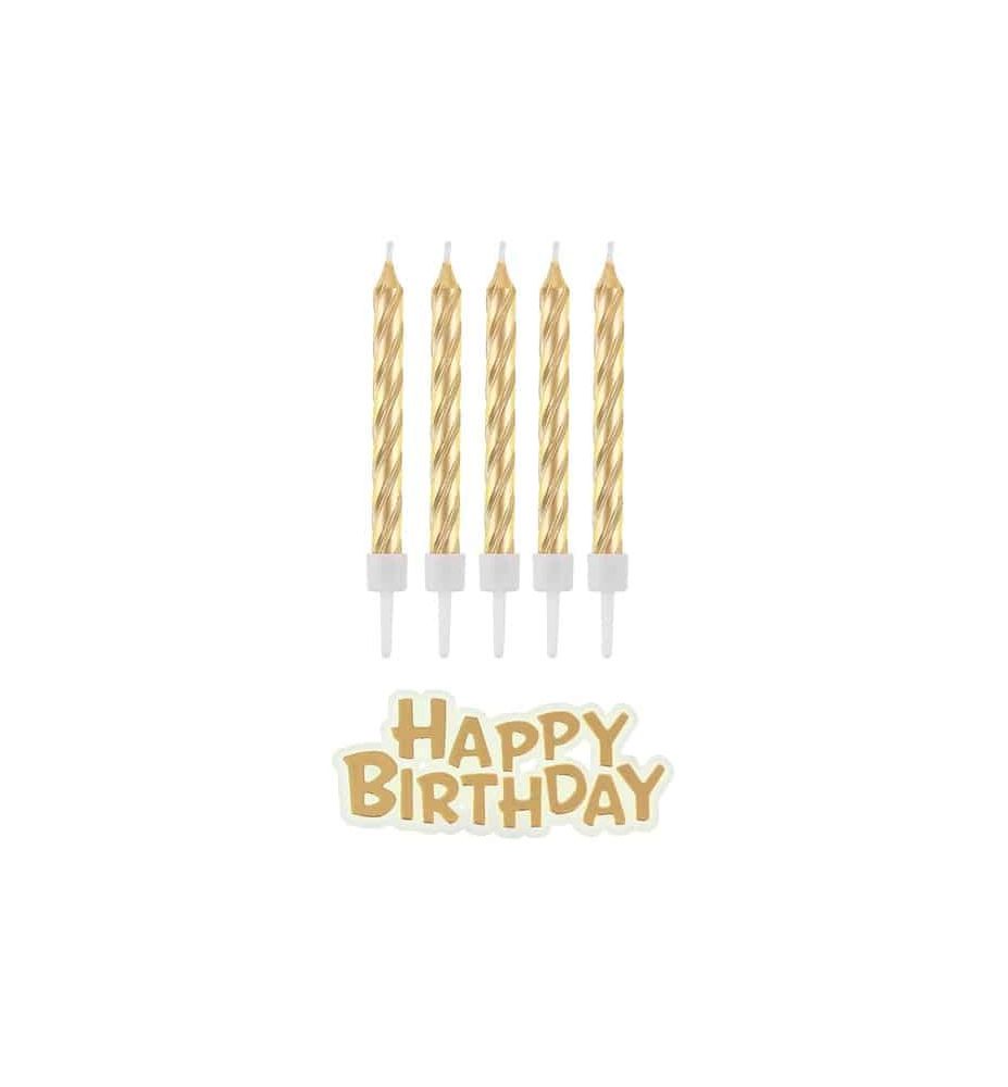 SWIECZKI UR. HAPPY BIRTHDAY ZLOTE 9721
