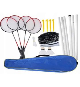 BADMINTON METAL PODWOJNY Z SIATKA 3026