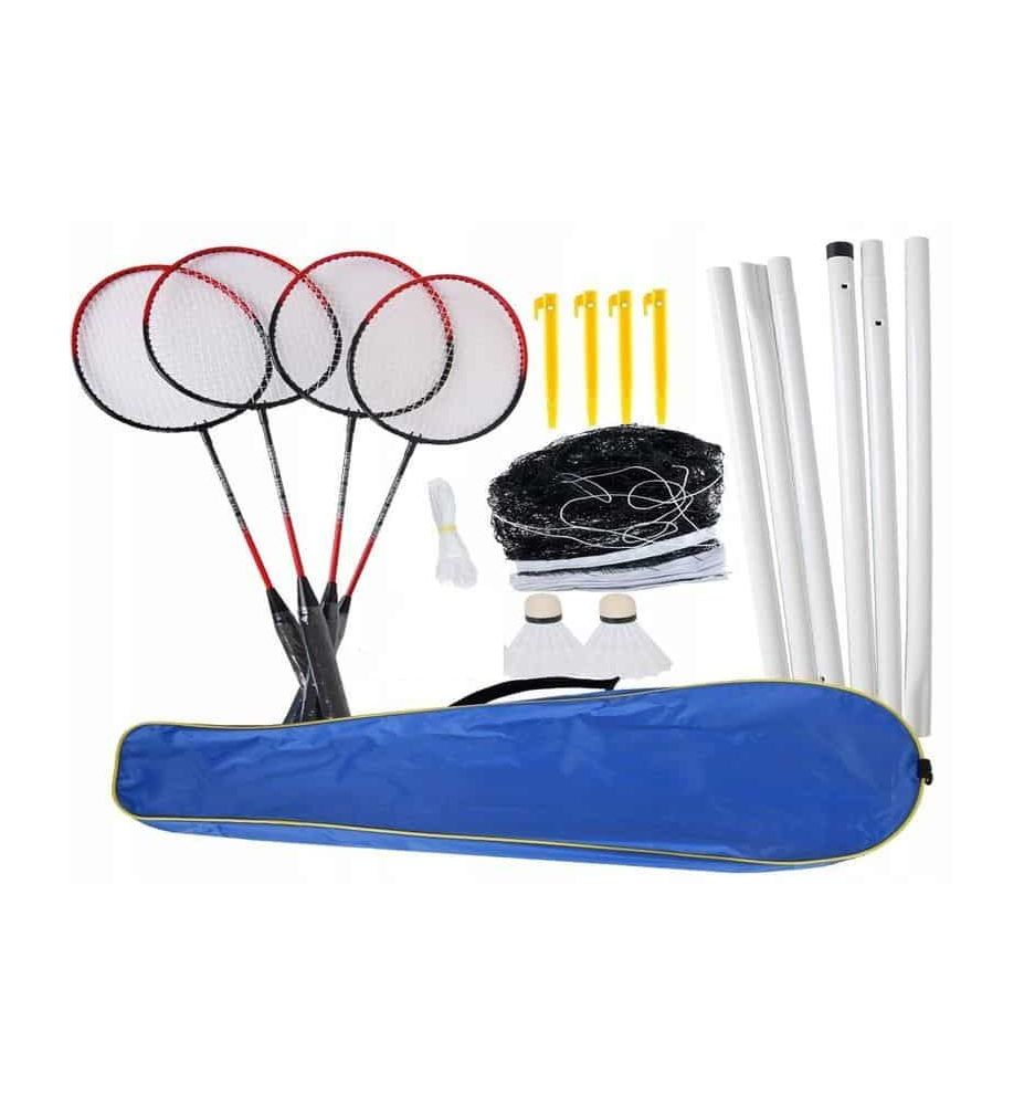 BADMINTON METAL PODWOJNY Z SIATKA 3026