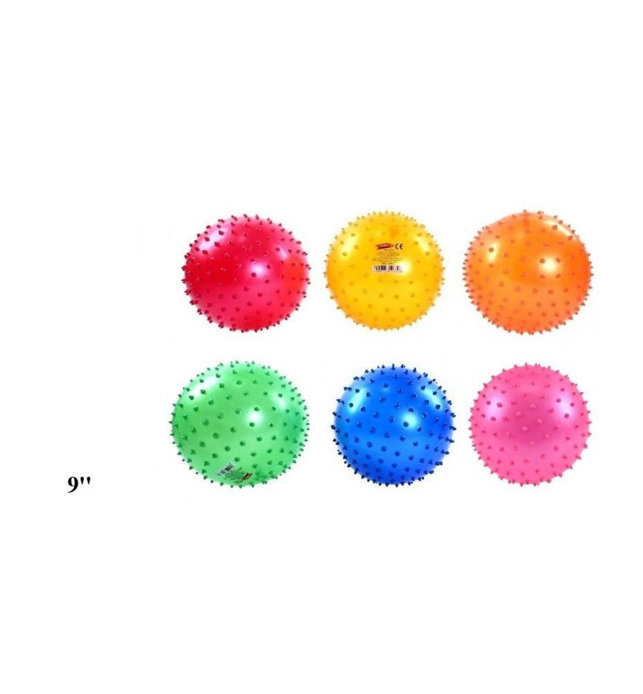 PILKA Z KOLCAMI 9" PERLOWA 7614