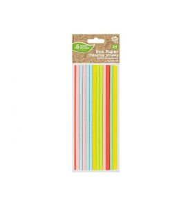 SLOMKI PAPIEROWE MIX PASTEL 24SZT 1428