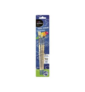 PEDZLE SZKOLNE 3SZT KIDEA 4238