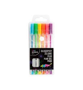 DLUGOPISY ZELOWE FLUO 6KOL KIDEA 6752