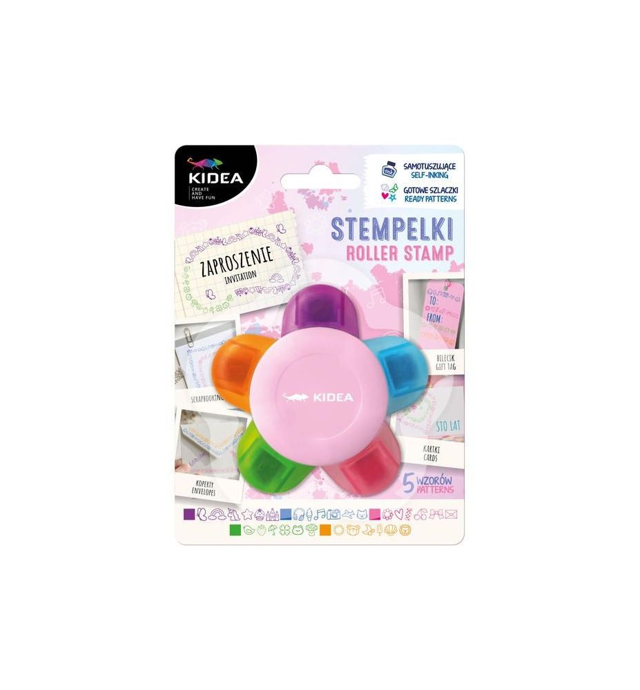 STEMPELKI 5 WZOROW KWIAT KIDEA 3194