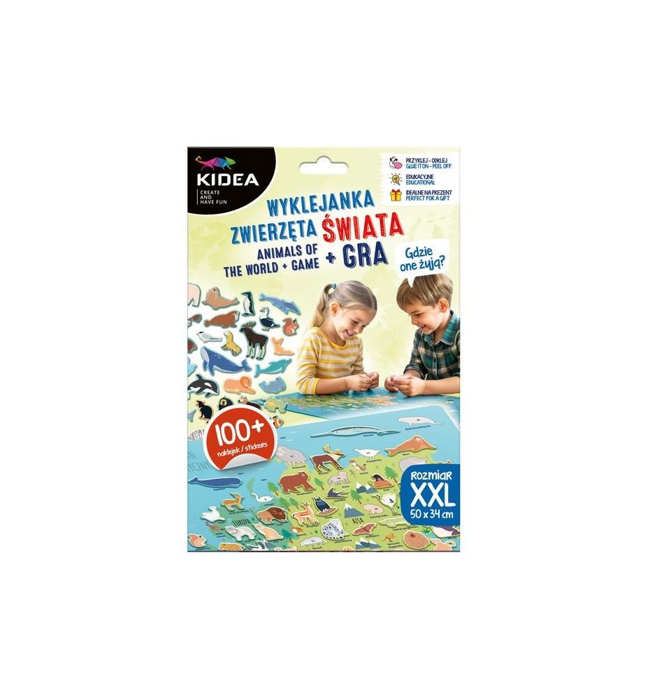 WYKLEJANKA ZWIERZETA SWIATA + GRA 8541