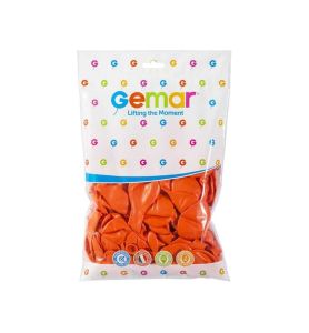 BALON PASTEL POMARANCZ. 21CM 100SZT 0418