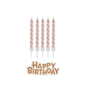 SWIECZKI UR. HAPPY BIRTH. ROZ-ZLOTE 1383