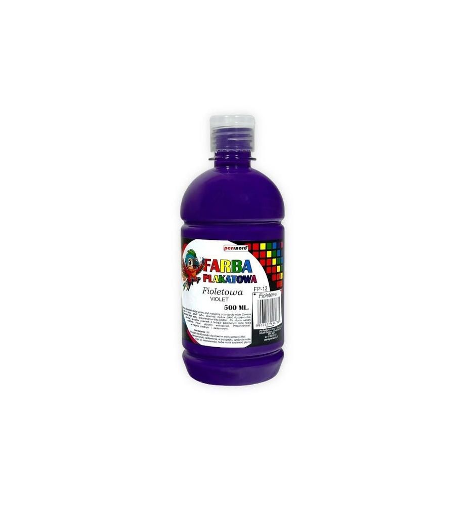 FARBA PLAKATOWA 500ML FIOLETOWA 3733