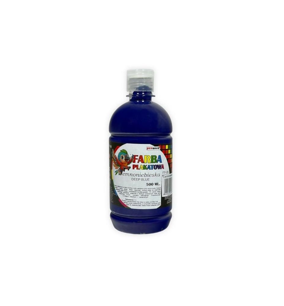 FARBA PLAKATOWA 500ML CIEMNONIEBIESKA 96