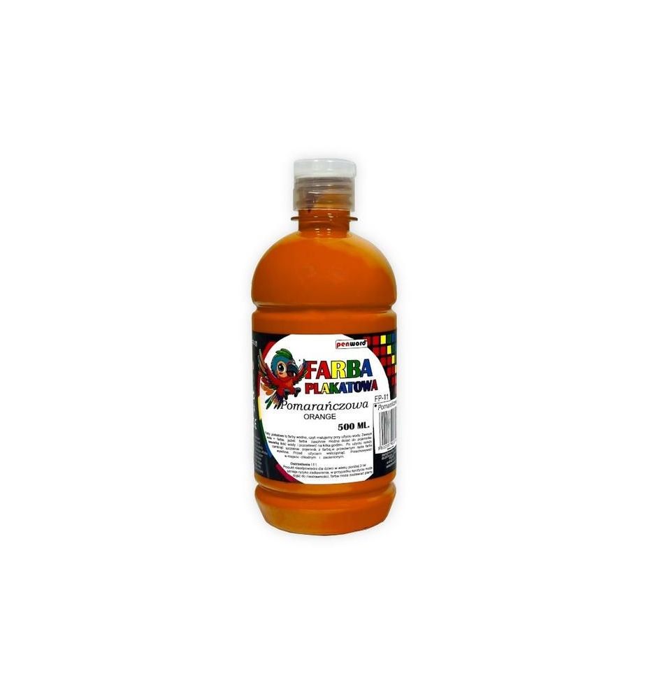 FARBA PLAKATOWA 500ML POMARANCZOWA 3719