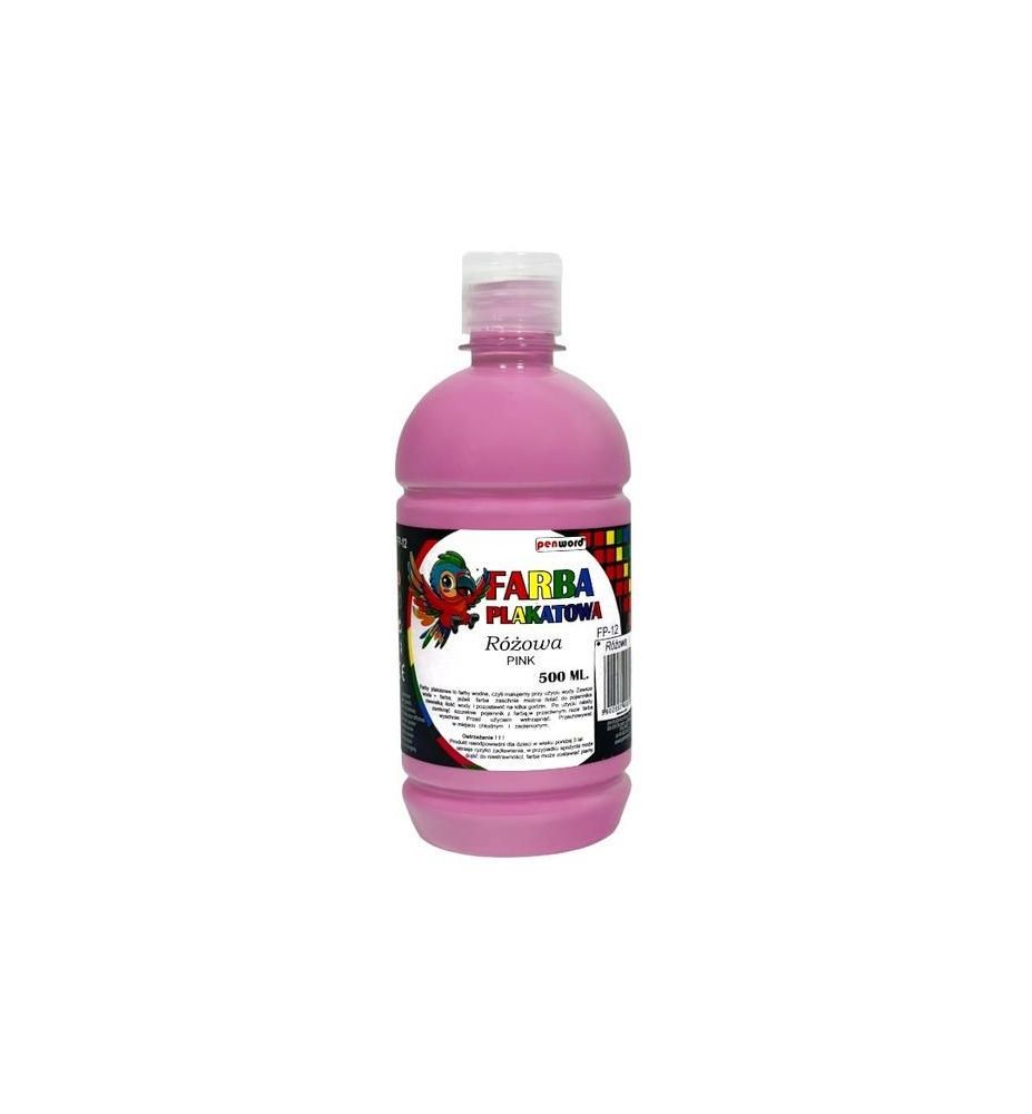 FARBA PLAKATOWA 500ML ROZOWA 3726
